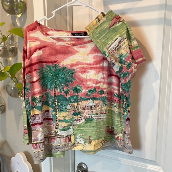 Take Two Tops - Take Two Vintage Painting Top
